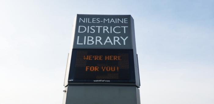 Library sign